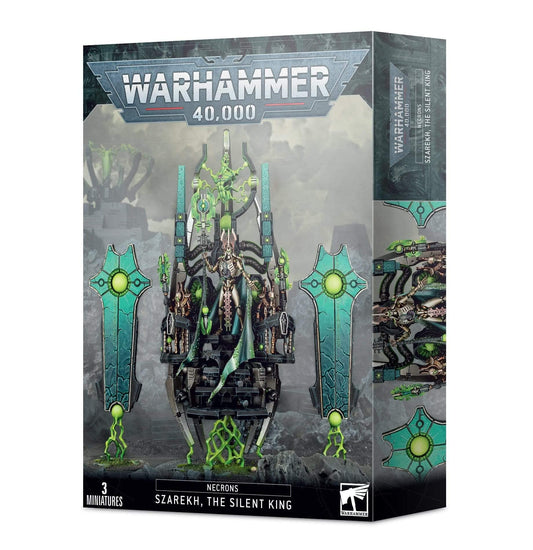 Games Workshop Warhammer 40k Szarekh The Silent King Necrons Model 99120110047 Black Plastic Figure