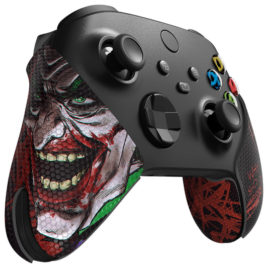 eXtremeRate PlayVital Anti-Skid Sweat-Absorbent Controller Grip for Xbox Core Wireless Controller  Professional Textured Soft Rubber Pads Handle Grips for Xbox Series X/S Controller - Clown Hahaha