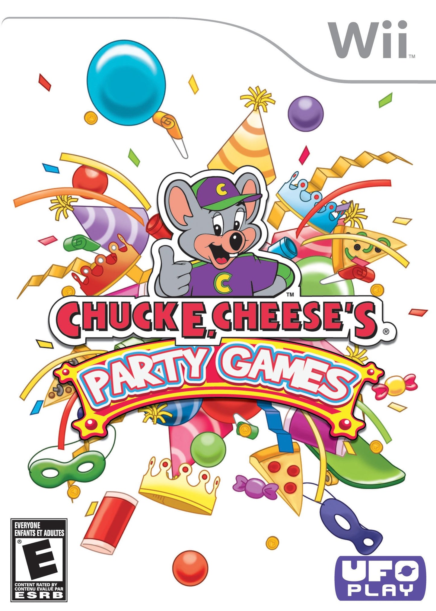 Tommo Chuck E Cheeses Party Games for Nintendo Wii - Model Wii-114