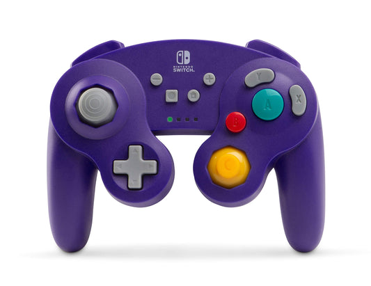 PowerA Wireless GameCube Style Controller for Nintendo Switch - Purple, Wireless Model