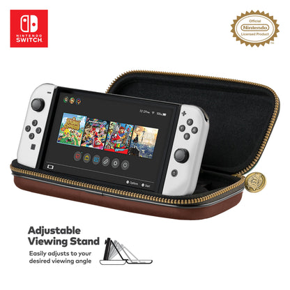 PowerA Game Traveler Deluxe System Case - Officially Licensed by Nintendo - Black - Model NNS423BR