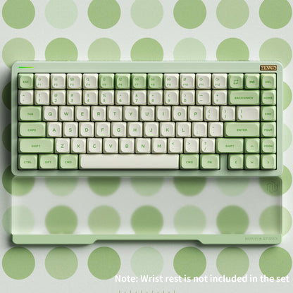 nuphy Halo75 V2 Mechanical Gaming Keyboard - 75% Wireless, Hot Swappable, RGB Backlit, Silent Red Clear-Top, Green