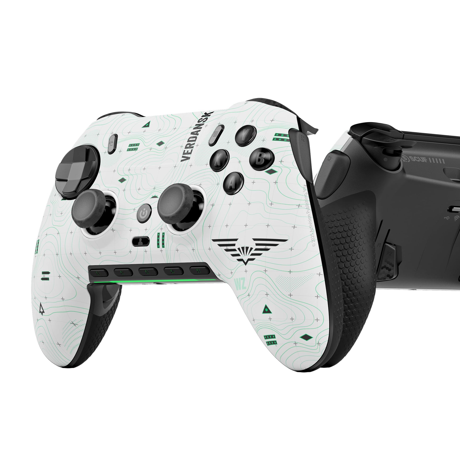SCUF ENVISION PRO V1 (2023) COD Warzone (Light) Wireless PC Only Gaming Controller - Five Remappable G-Keys  Remappable Back Paddles  Instant Triggers  iCUE Compatible