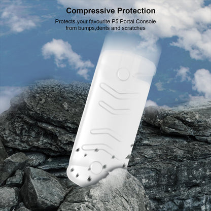 JOYTORN Full Protective Case Cover for PlayStation Portal Remote Player - Detachable Front Shell, Anti-Slip Design, White