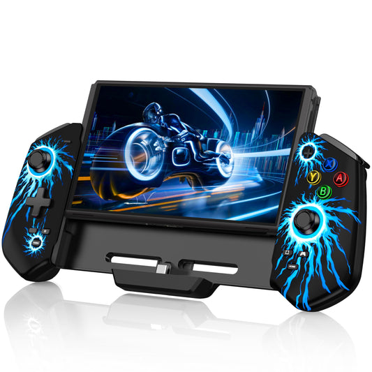 KICKDOT Switch Controller with Hall Joystick for Nintendo Switch/OLED  Switch Pro Remote Controller Turbo/4 Game Slot/Dual Motor One-Piece Handheld Joypad Control for Nintendo Switch Controller