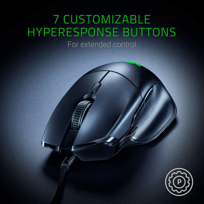 Razer Basilisk Essential Gaming Mouse - 6400 DPI, Chroma RGB, 7 Buttons, Classic Black, Model RZ01-02650100-R3U1