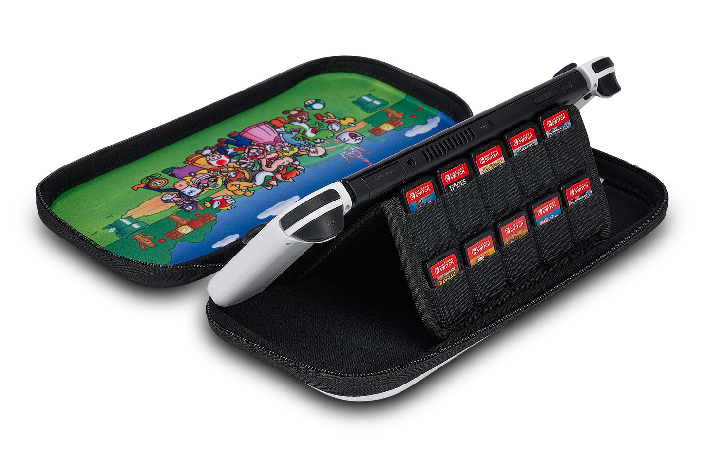 PowerA Slim Case for Nintendo Switch OLED - Fireball Mario Design, Protective Accessory, Model 1526551-01, Various Colors