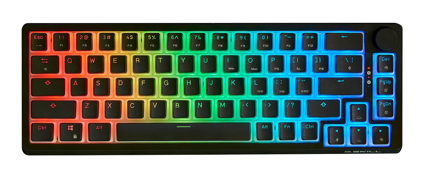 G.SReduce KM250 RGB 65% (67-Key) Mechanical Keyboard  PBT Dual Injection Keycap (Black)