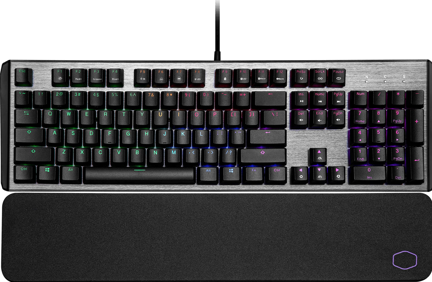 Cooler Master CK550 V2 Gaming Mechanical Keyboard Brown Switch with RGB Backlighting, On-The-Fly Controls, and Hybrid Key Rollov