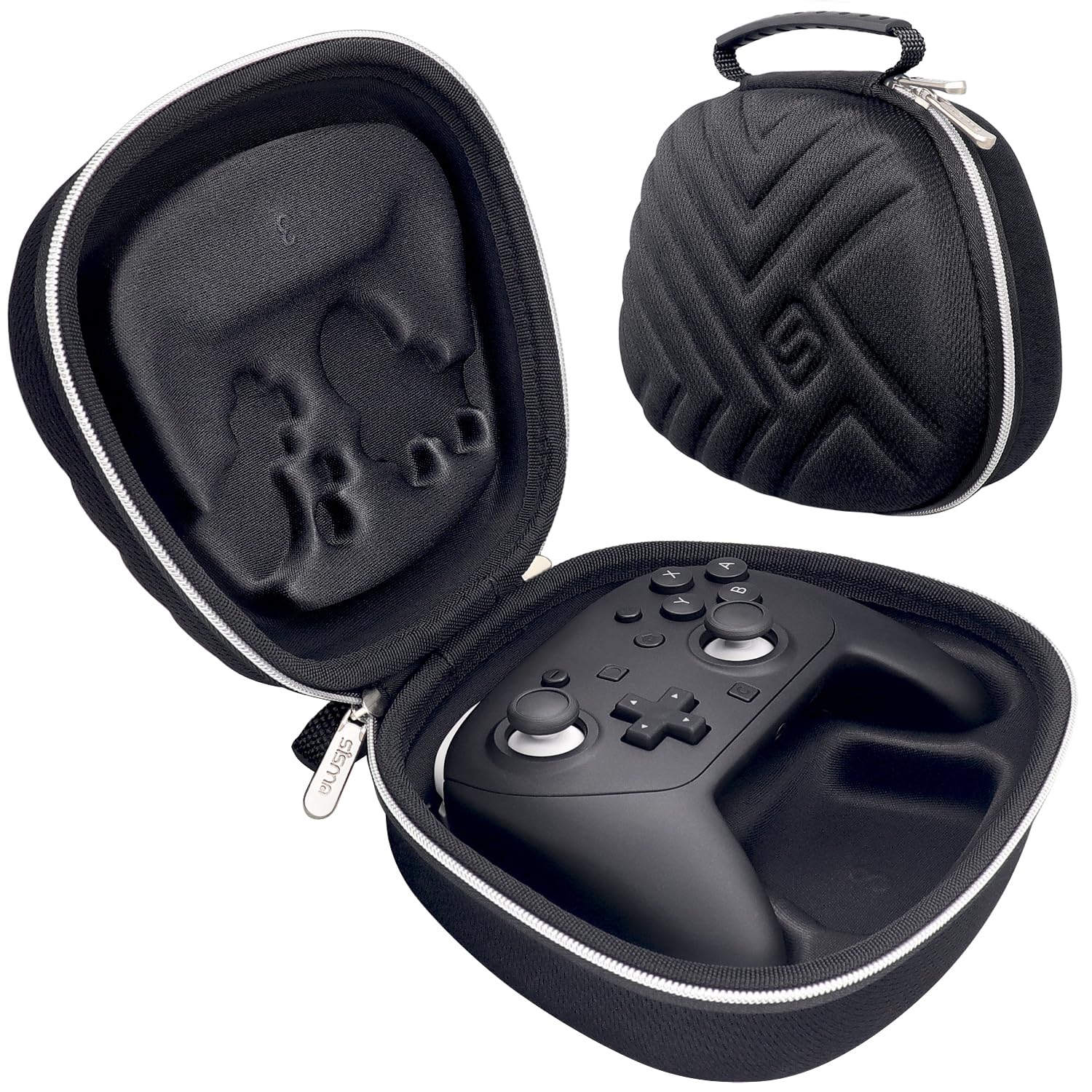 sisma Protective Case Compatible with Nintendo Switch 2 Pro Controller  Hard Shell Original Switch Controller Protection Travel Storage Case Portable Carrying Bag  Black