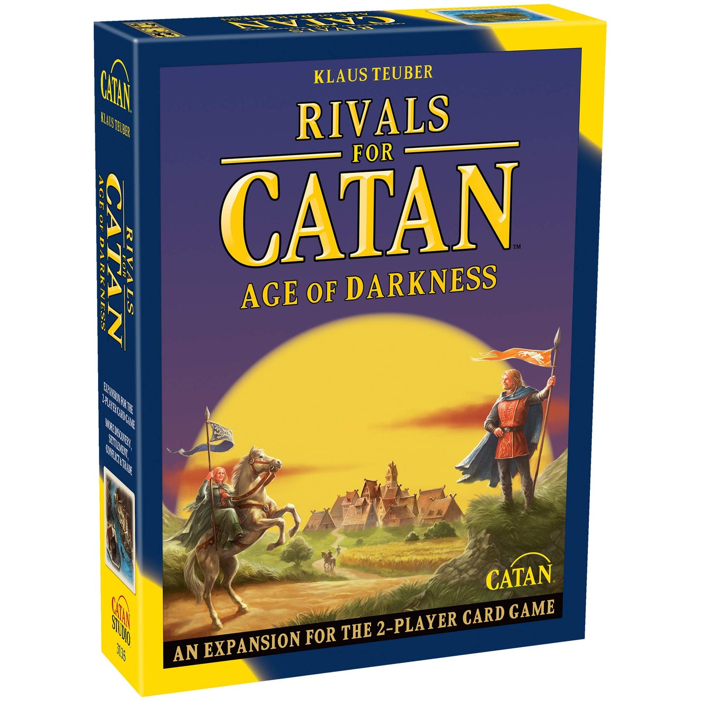 CATAN Rivals for CATAN Age of Darkness Card Game Expansion - Strategy Game for 2 Players, 45-90 Min Playtime, Model CN3135