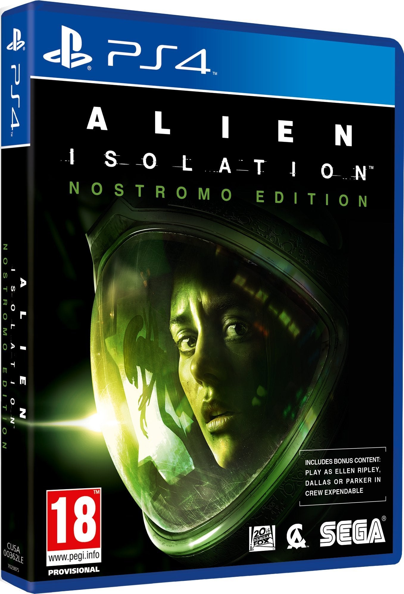 SEGA Alien: Isolation - Nostromo Edition for PS4, Model 5055277023875