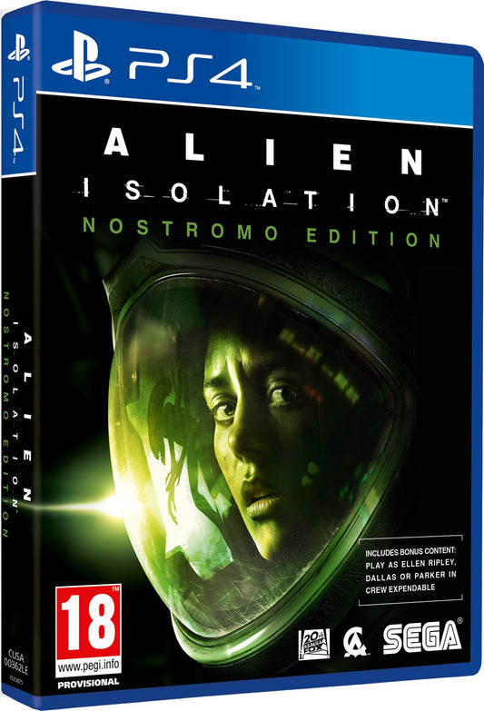 SEGA Alien: Isolation - Nostromo Edition for PS4, Model 5055277023875