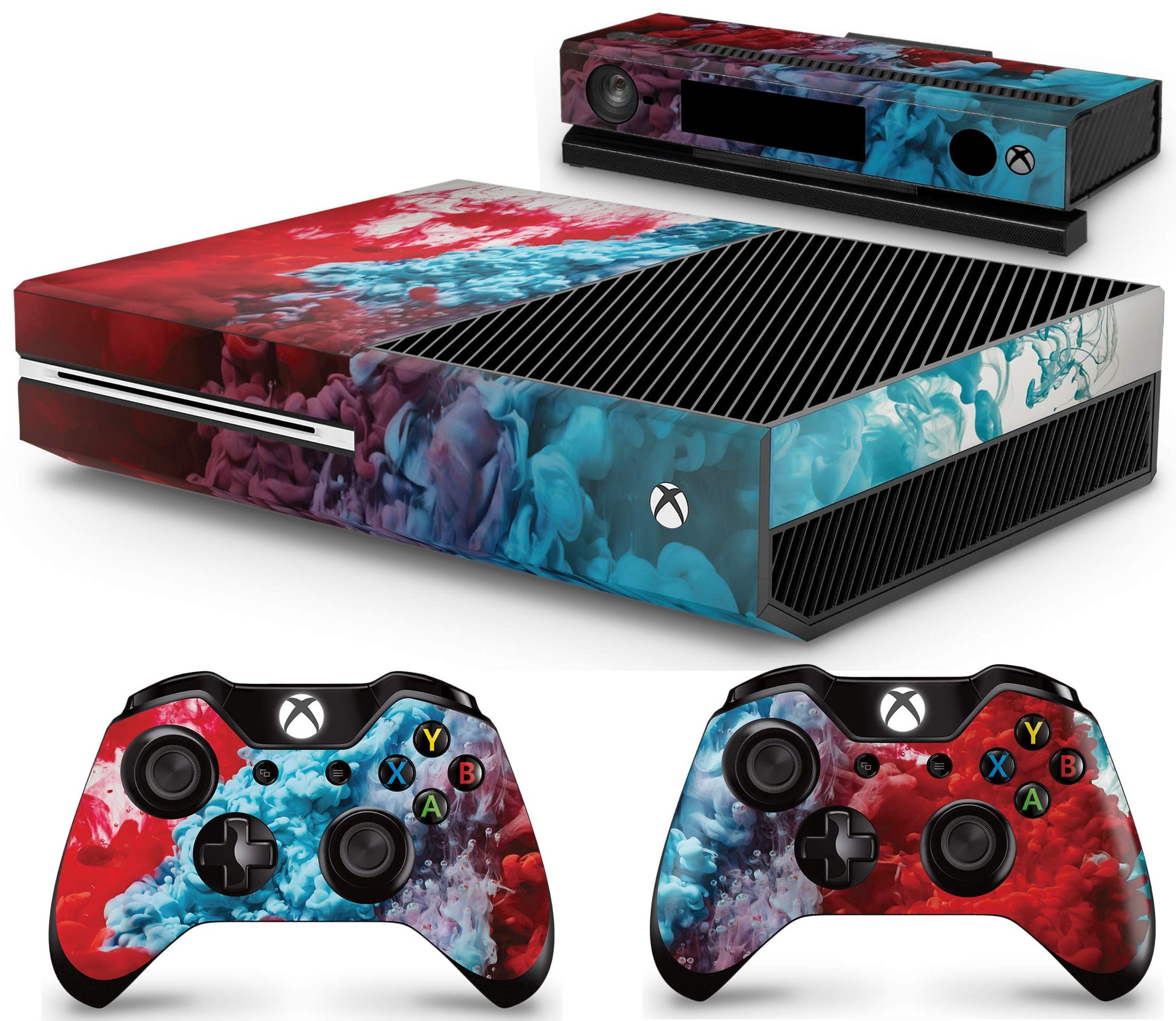 giZmoZ n gadgetZ GNG Colour Explosion Console Skin Decal + 2 Controller Skins for Xbox One & Kinect - GNG-XB-CO-EXPLO-SKINS