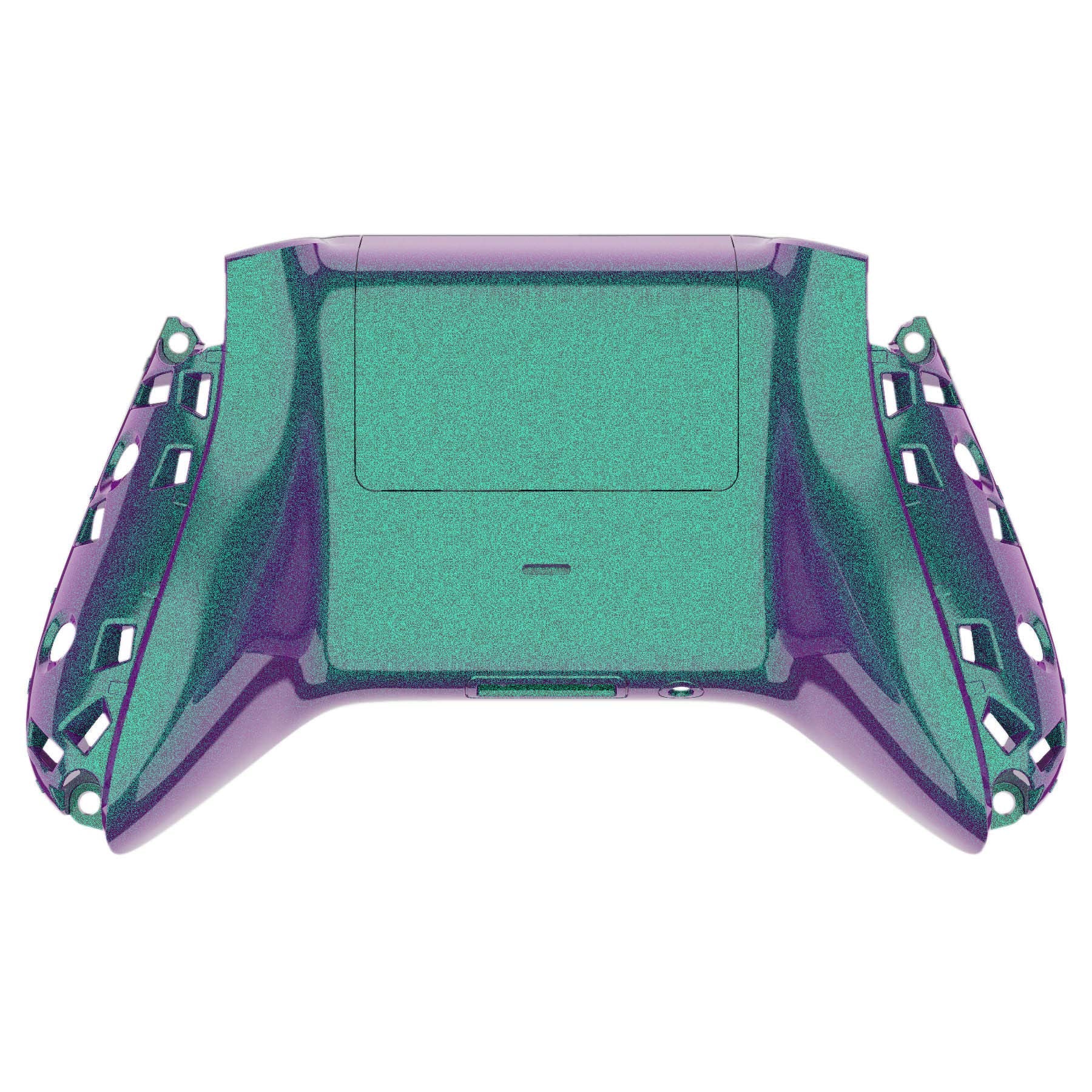 eXtremeRate Custom Back Cover Shell for Xbox Core Wireless Controller, Chameleon Green Purple Replacement Controller Battery Cov