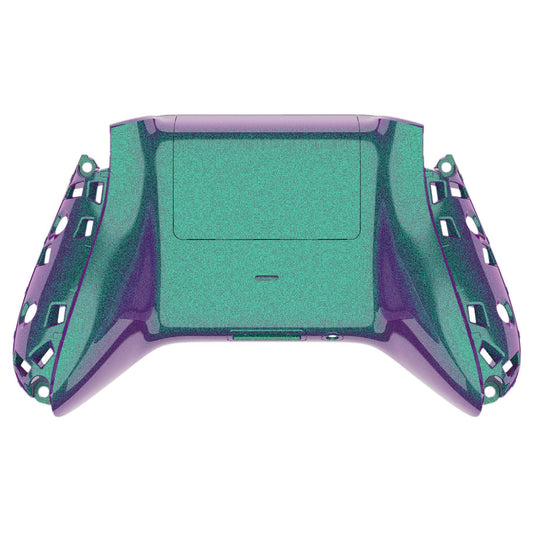 eXtremeRate Custom Back Cover Shell for Xbox Core Wireless Controller, Chameleon Green Purple Replacement Controller Battery Cov