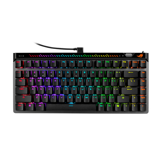 ASUS ROG Falchion Ace 75 HE Wired Analog/Hall Effect Gaming Keyboard - 75% TKL  USB  Hot Swappable HFX V2 Magnetic Switch  Rapid Trigger  8KHz Polling  ABS Keycap  Carry Case  Web-based Config - Black