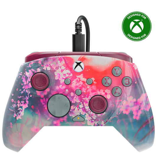 Turtle Beach Rematch Advanced Wired Gaming Controller for Xbox & PC - Lenticular  Multi-Design  Remappable Buttons  Hall-Effect Hair Triggers  8ft Cable  Officially Licensed by Xbox - Kyoto Bloom