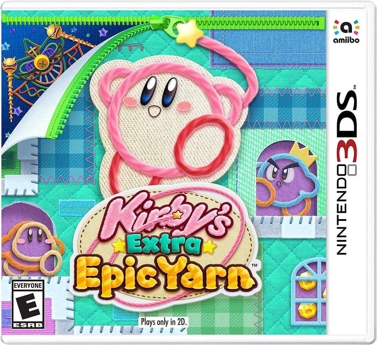Nintendo Kirbys Extra Epic Yarn - Nintendo 3DS Game, Model CTRPBE4E