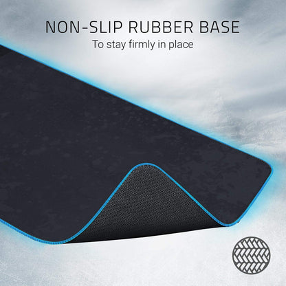 Razer Goliathus Extended Chroma Mouse Pad - RGB Lighting, Soft Cloth, 11.6x36.3in, Gray/Black, RZ02-02500400-R3