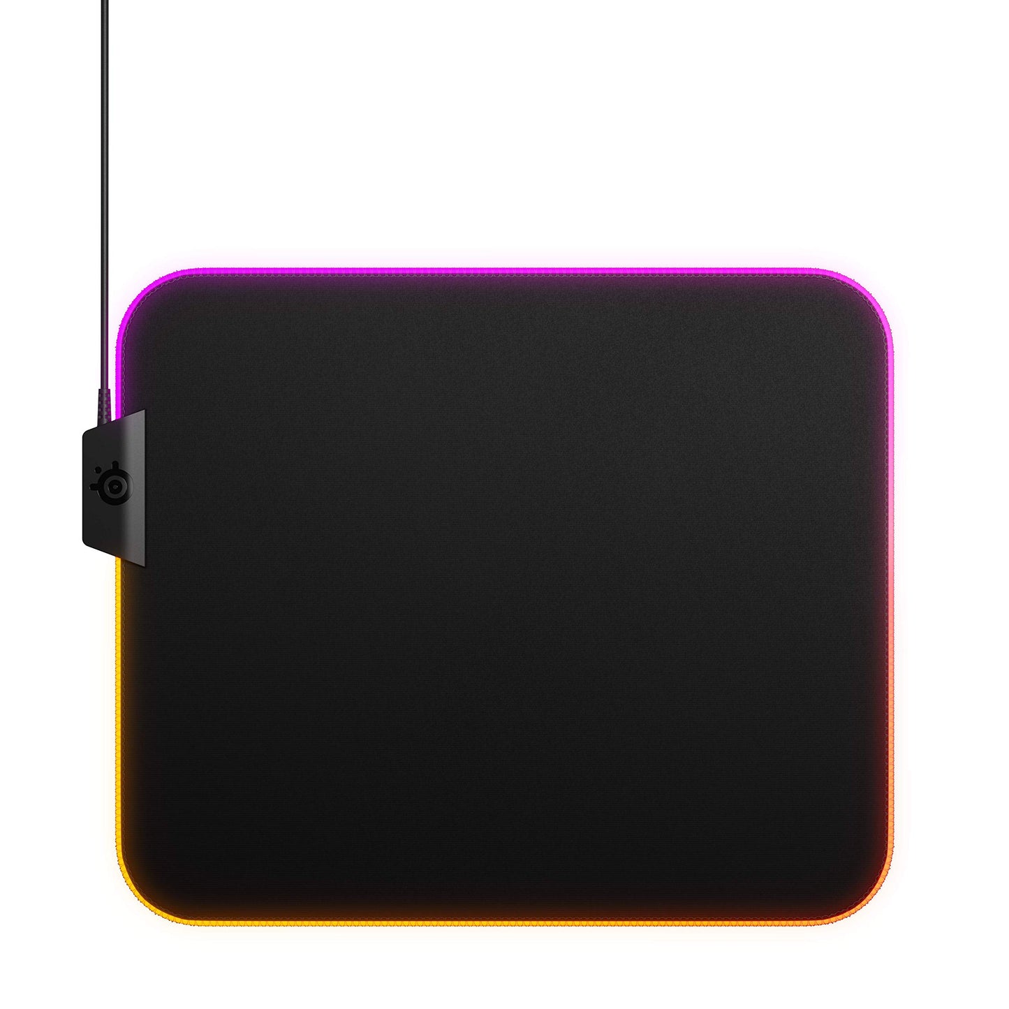 SteelSeries QcK Gaming Mouse Pad - Medium RGB Prism Cloth - Optimized For Gaming Sensors