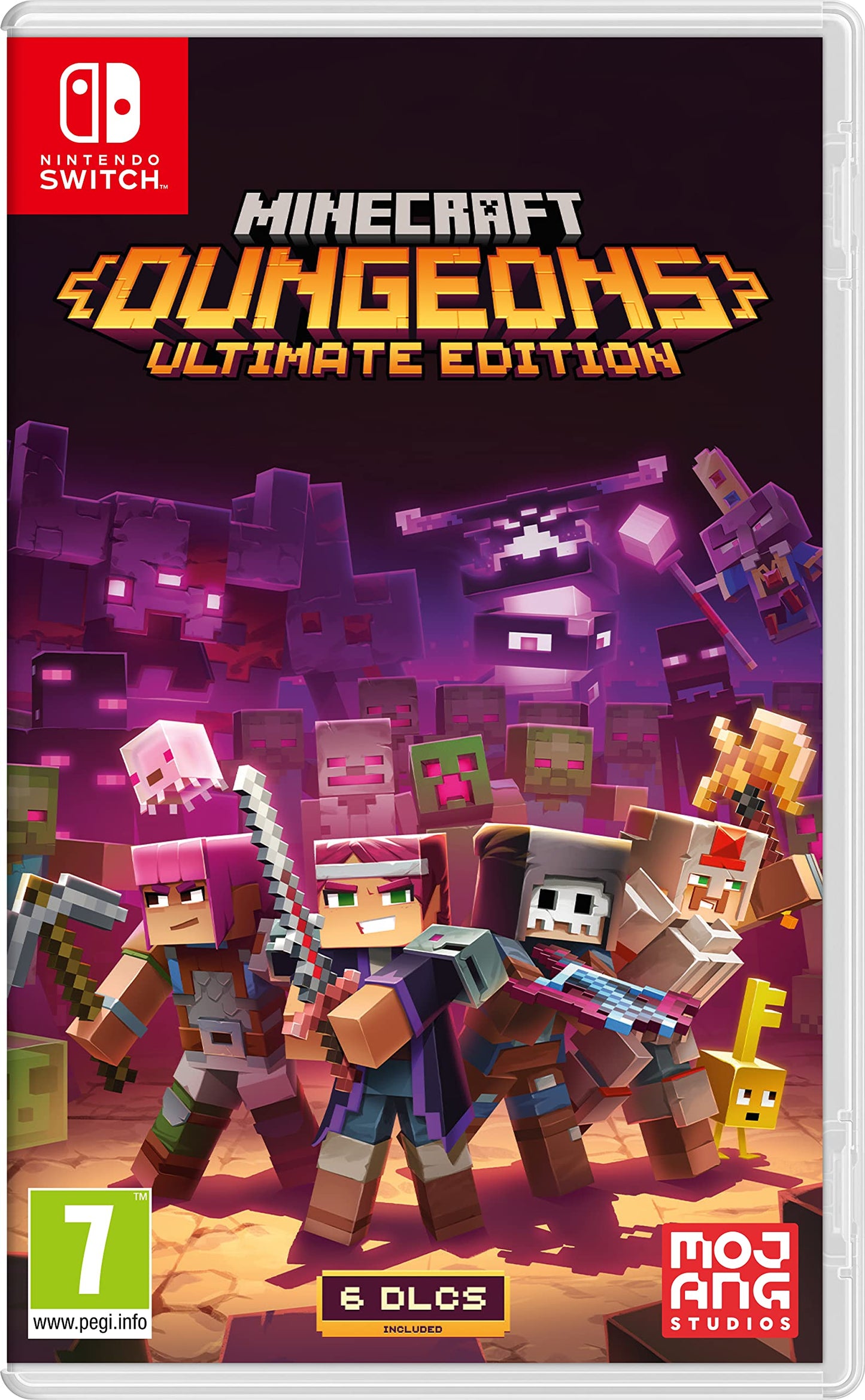 Mojang Minecraft Dungeons Ultimate Edition for Nintendo Switch - European Version, Black, Model 10008749