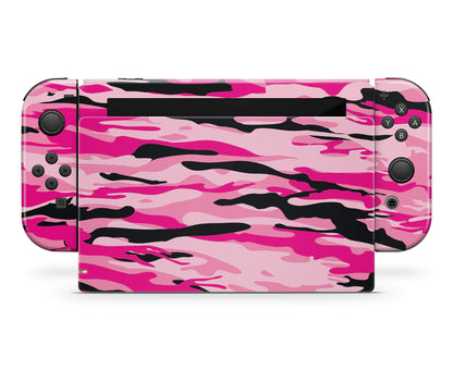 giZmoZ n gadgetZ Pink CAMO Skin Decal Vinyl Sticker for Nintendo Switch Console + Controller - GNG-Switch-PINK-CAMO-SKINS