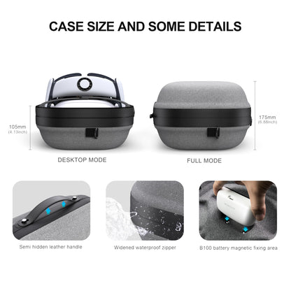 BOBOVR C3 Carrying Case - Versatile Desktop Stand, Compatible with Quest 3/3S, 19cm x 10.5cm