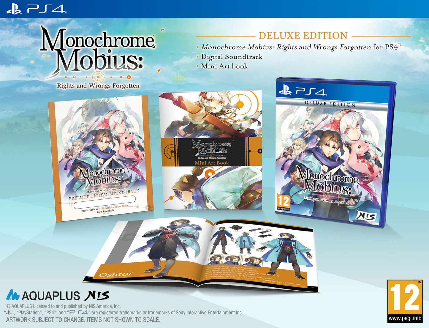 NIS America Monochrome Mobius: Rights and Wrongs Forgotten Deluxe Edition - Black, Model 0810100862909