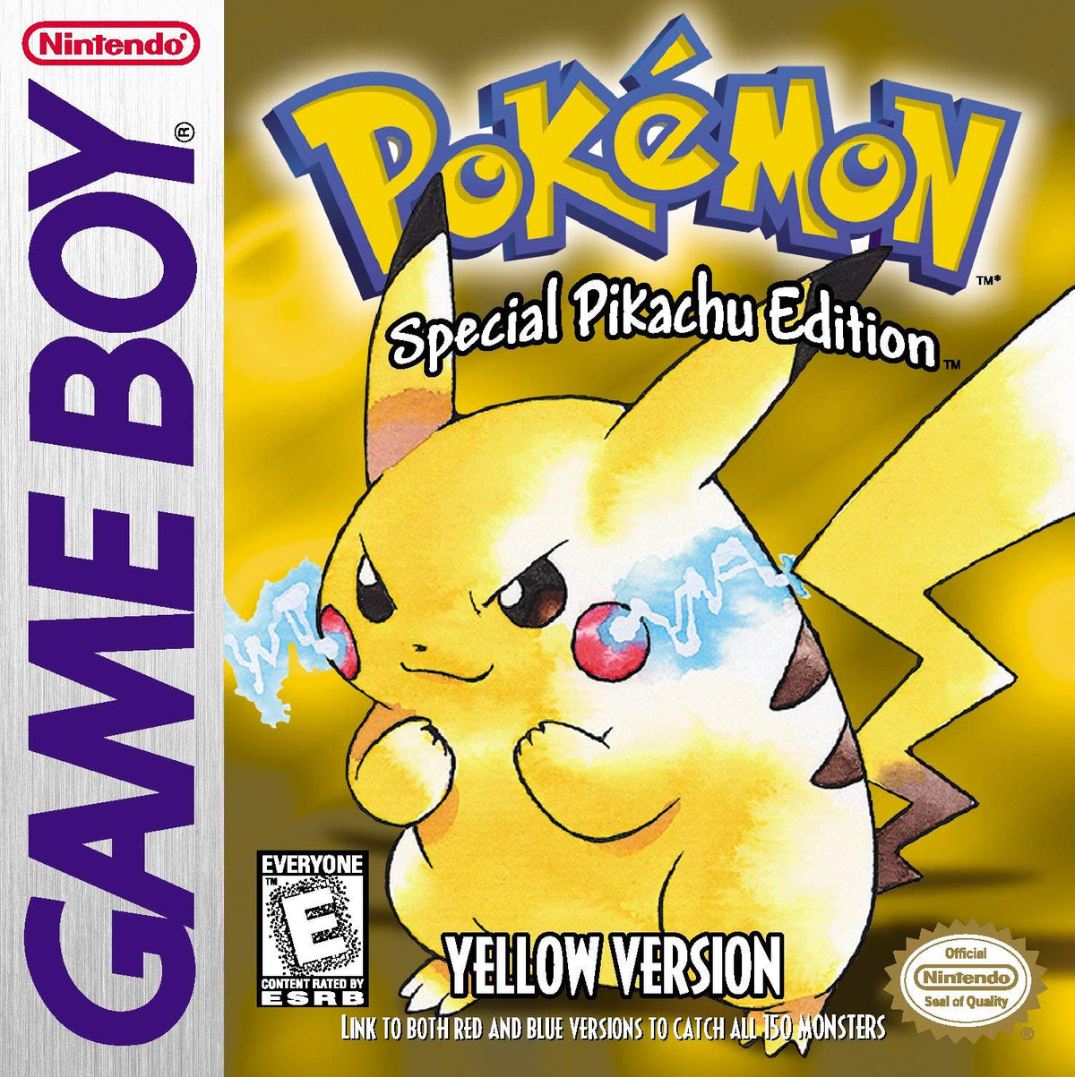 Pokemon Yellow Version - Special Pikachu Edition New Save Battery (refurbished)