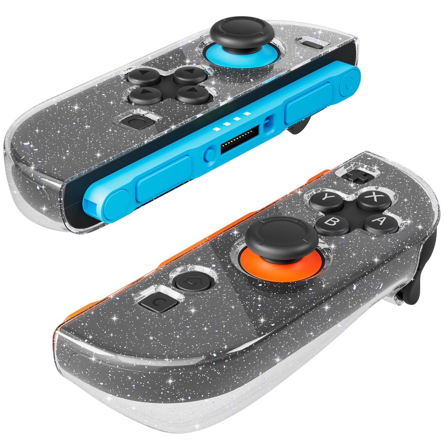 FANPL Case for Nintendo Switch 2 Joycon Controller  Protective Cover Grip for Joycons 2 TPU Soft Shell  Ergonomic Design & Comfortable and Easy Installation (Glitter)