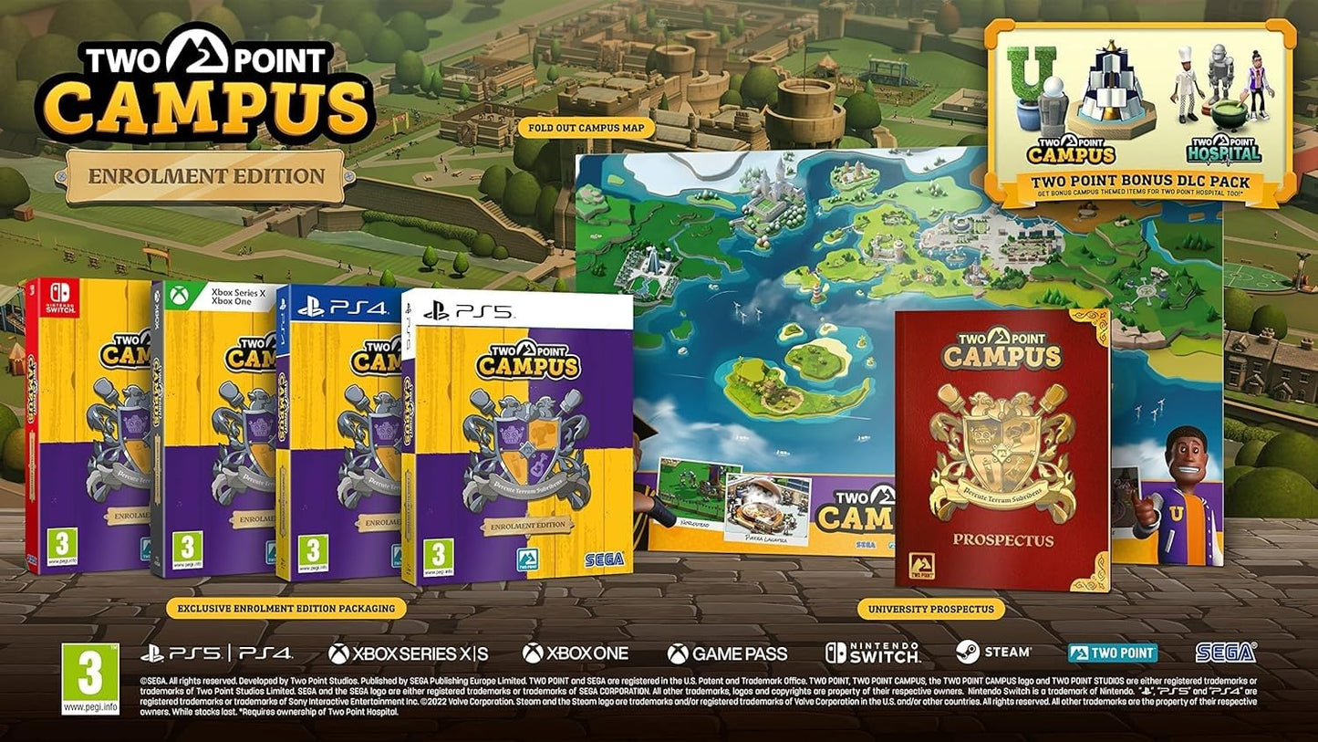 SEGA Two Point Campus - Enrolment Edition (Switch) - Model SEGA50.SC.45DE