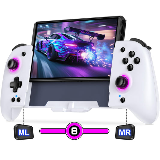 Spican Switch Controllers for Nintendo Switch/Switch OLED  Switch Wireless Pro Controller One-Piece Joypad  Full-Size Ergonomic Handheld Mode Controller Not for Switch Games