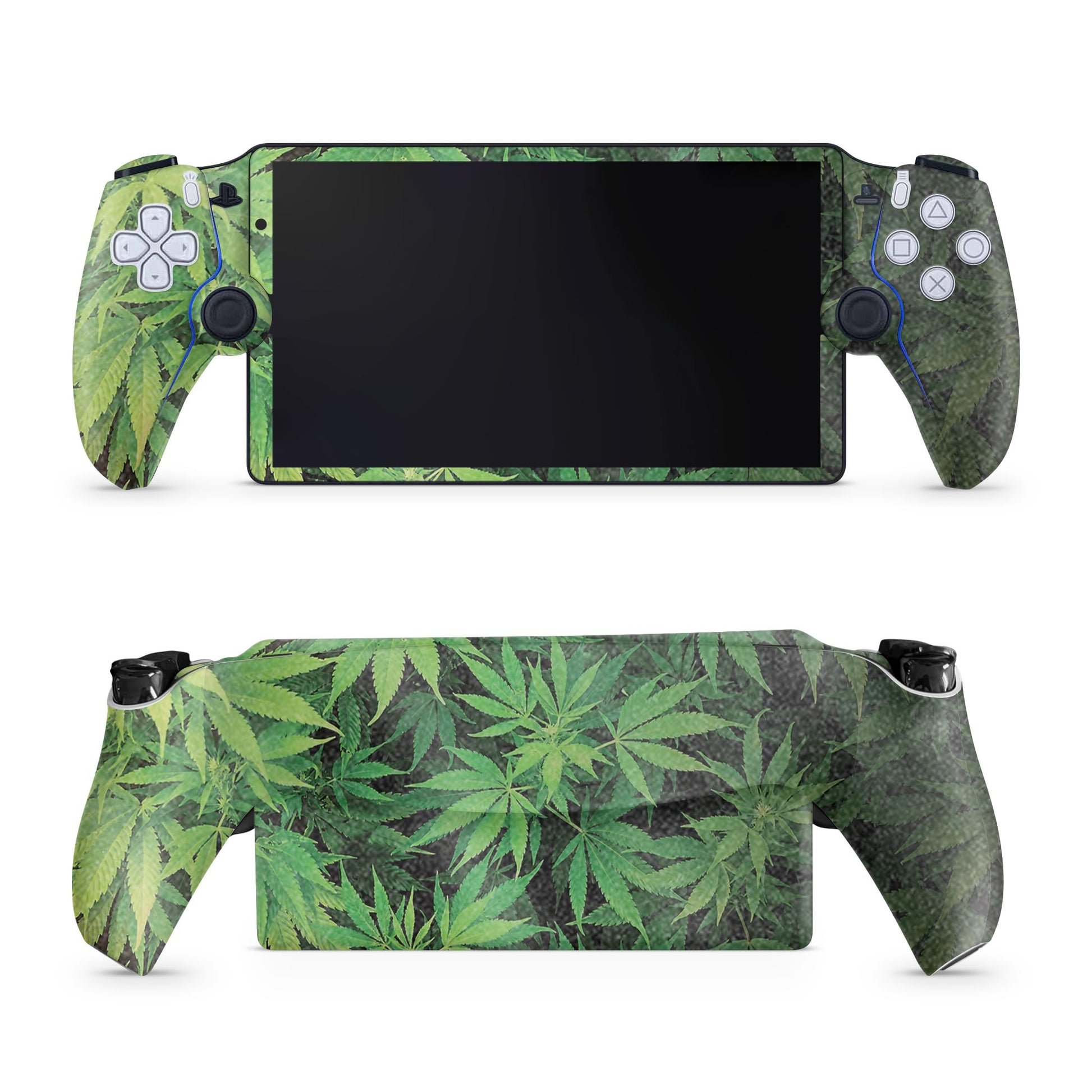 Glossy Glitter Gaming Skin Compatible with PS5 Portal Remote Player - herb - fine 3M Vinyl Protective Wrap Decal Cover - Easy to Apply | Crafted in The USA by MightySkins
