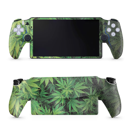 Glossy Glitter Gaming Skin Compatible with PS5 Portal Remote Player - herb - fine 3M Vinyl Protective Wrap Decal Cover - Easy to Apply | Crafted in The USA by MightySkins