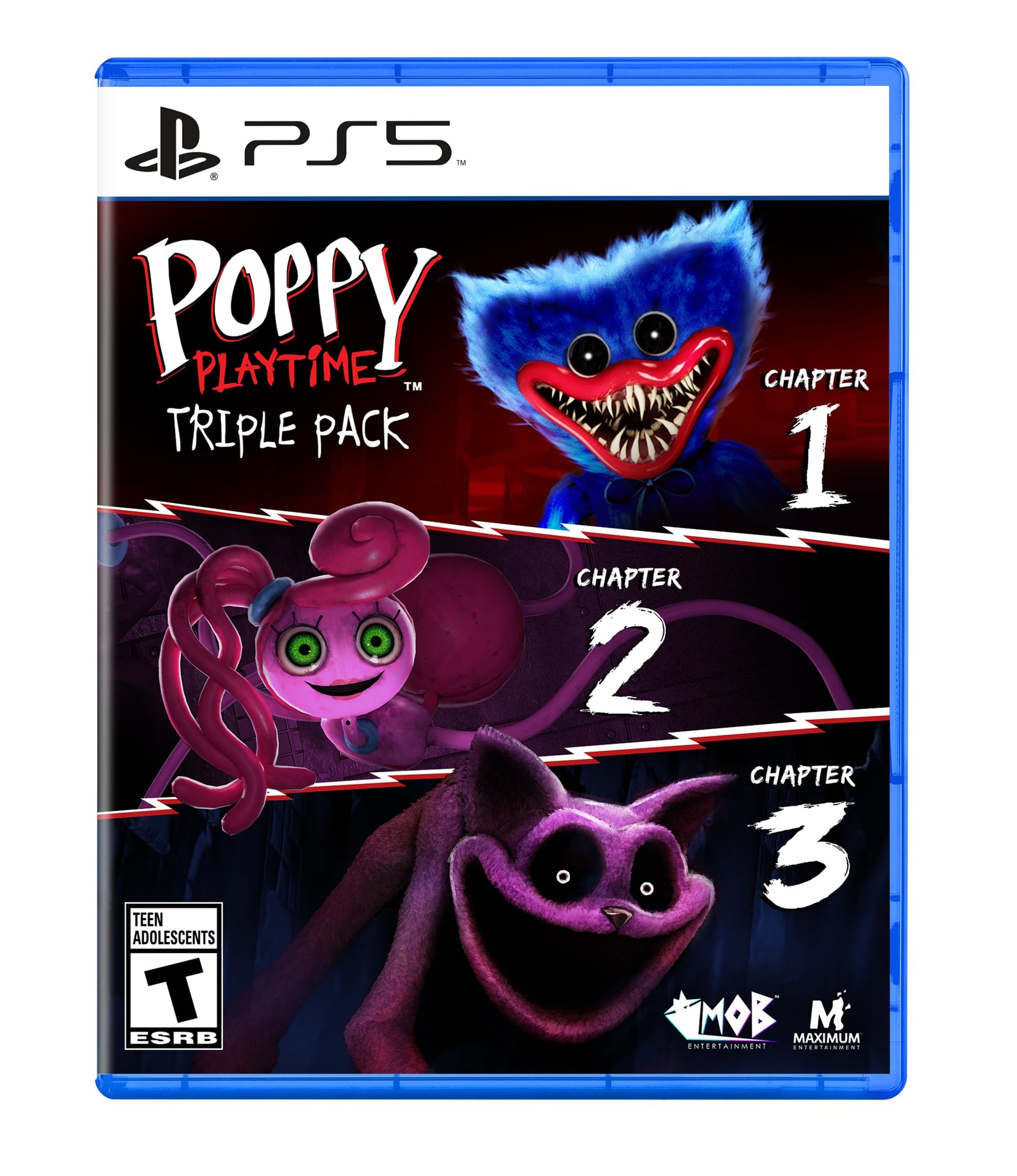 Maximum Entertainment Poppy Playtime Triple Pack for PS5 - Model MEU-PPT-PS5