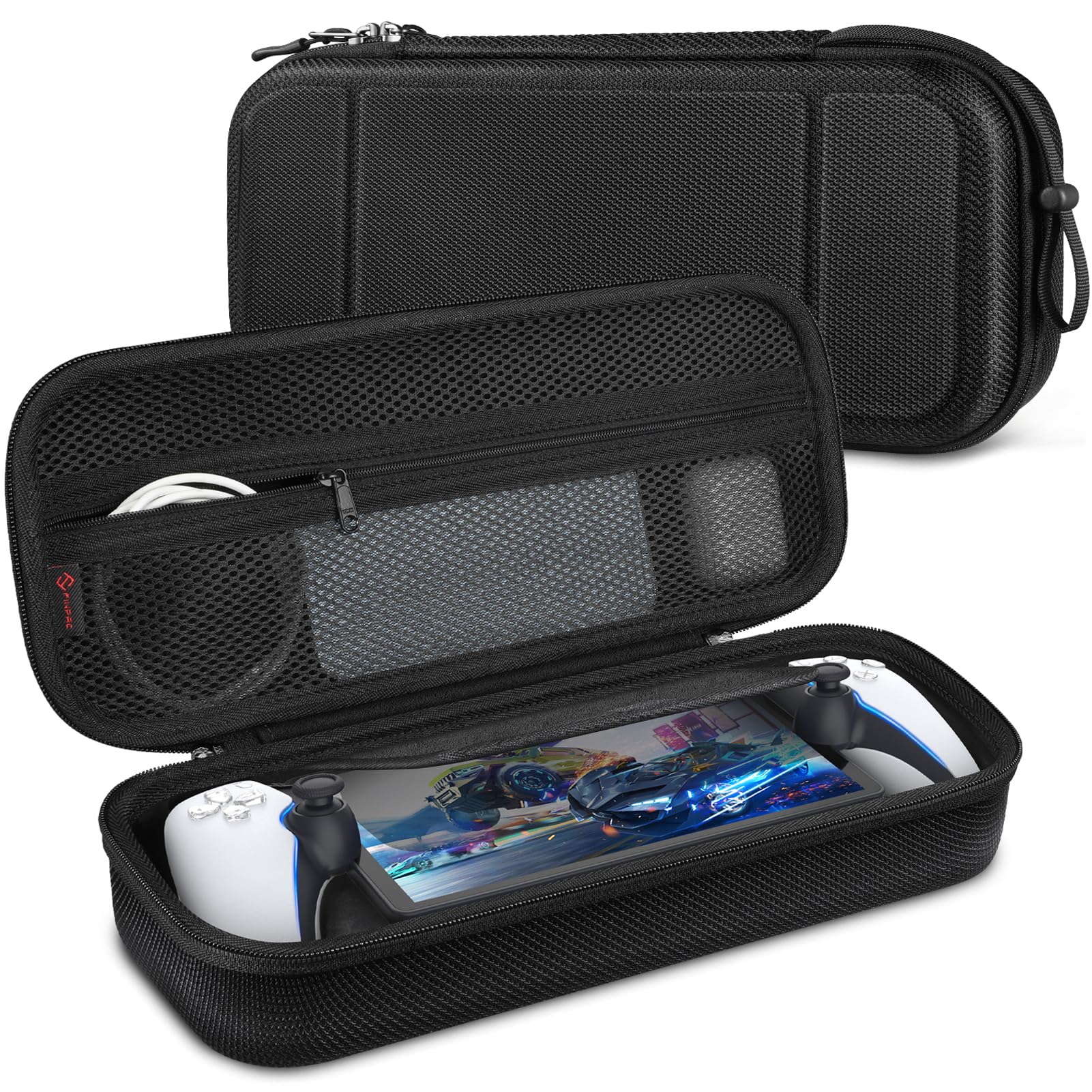 FINTIE Case for PlayStation Portal Remote Player - Shockproof Hard Shell Carrying Protective Cover, Portable Travel Bag with Inn