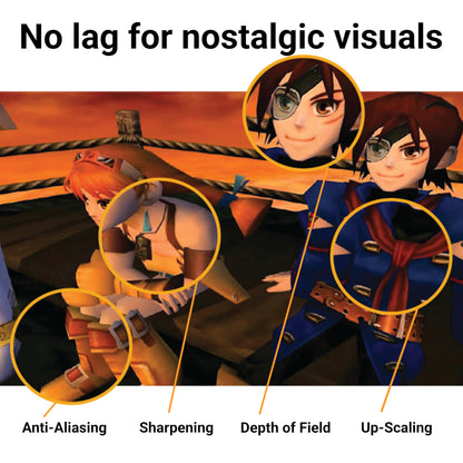 Marseille mClassic Retro Edition - Game Mode Image Enhancer for 4:3 Consoles - Green - Model MC9007-B - 1440p/60hz