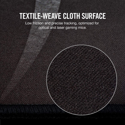 Corsair MM300 Extended Gaming Mouse Pad - Anti-Fray Cloth, 36.6L x 11.8W inches, Black/Gray, Optimized for Gaming Sensors, Model CH-900