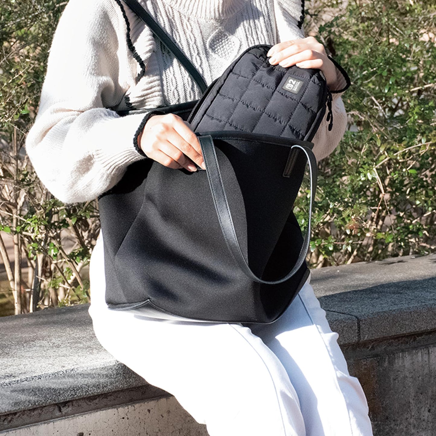 HORI Puff Pouch for Nintendo Switch 2 - Mid-size, Black, Officially Licensed, Model NSX-019U