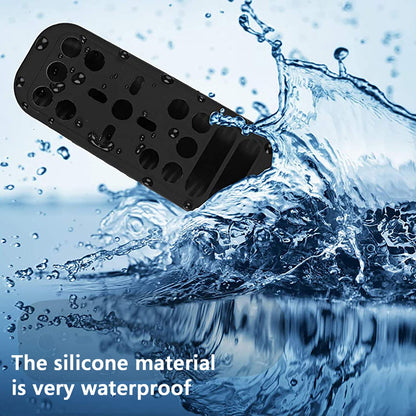 GEEKRIA Silicone Remote Control Cover for Sony PS5 - Shock-Absorption Full Body Protective Sleeve, Black