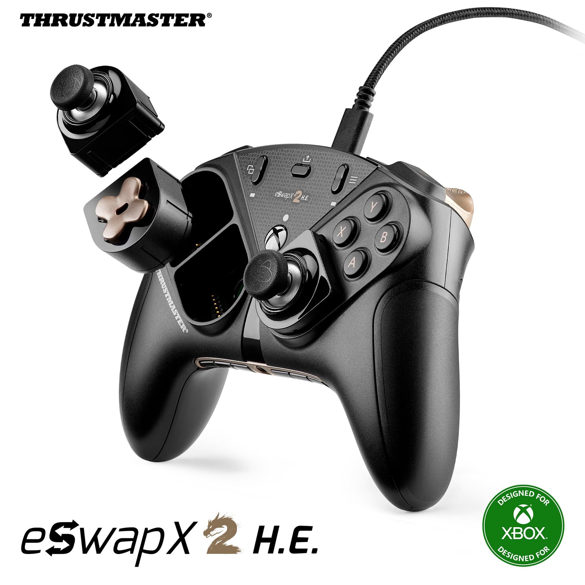 Thrustmaster ESWAP X2 H.E - Modular Gamepad for Esports Games with Anti-Drift H.E.A.R.T. (Hall Effect) Mini-Sticks - Compatible with Xbox Series X|S  Xbox One and PC