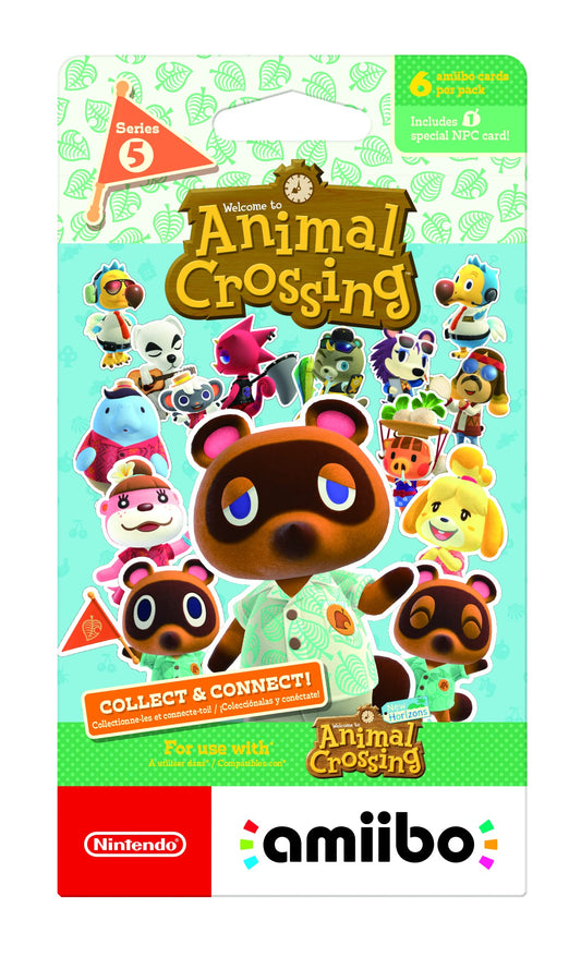 Nintendo Animal Crossing amiibo cards 6-pack - Series 5 - Nintendo Switch;