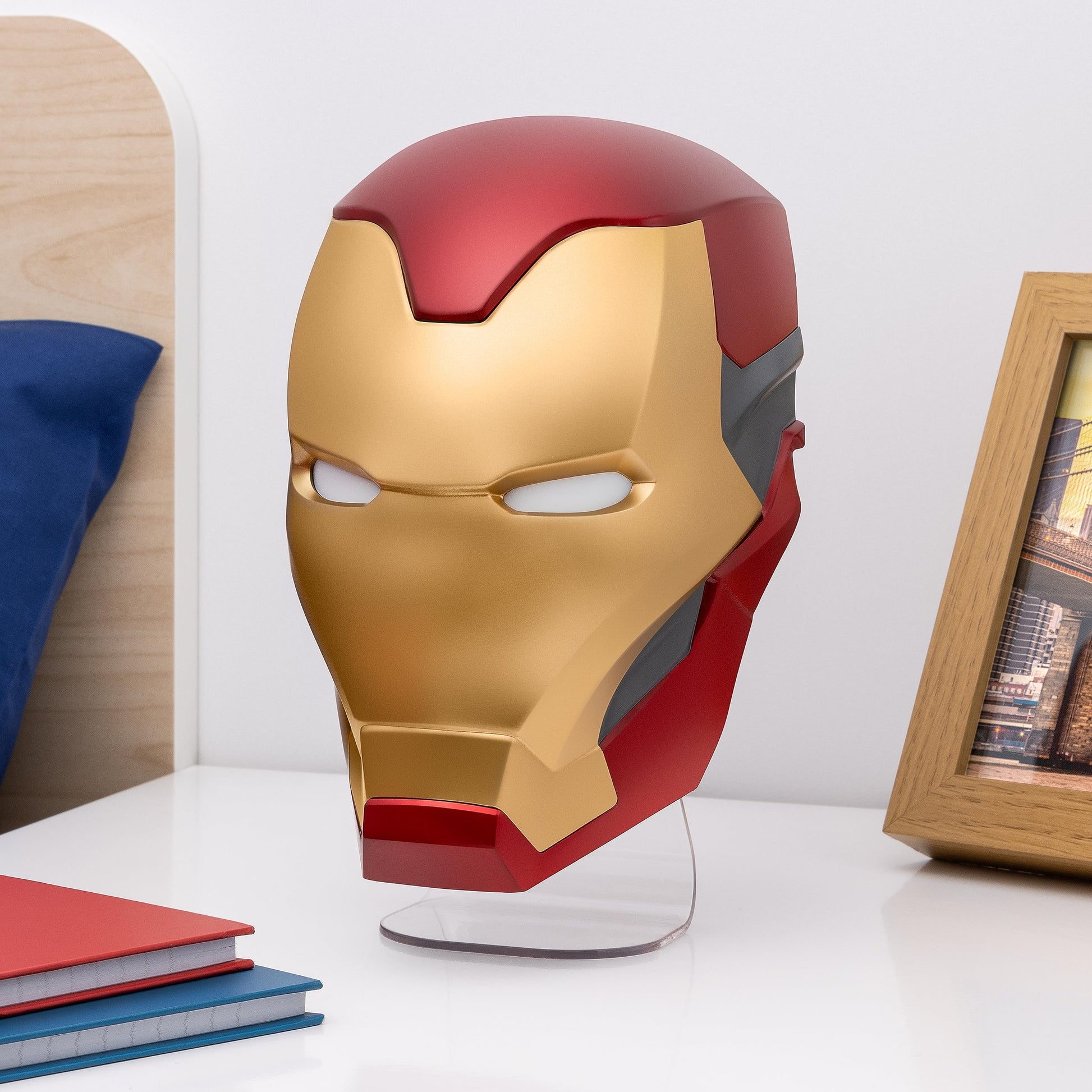 Iron Man Official Licensed Helmet Light a Marvel Fan Collectible Gift  Avengers Bedroom Accent Night Light for Wall or Desk  Superhero Decor Lamp for Adults and Kids