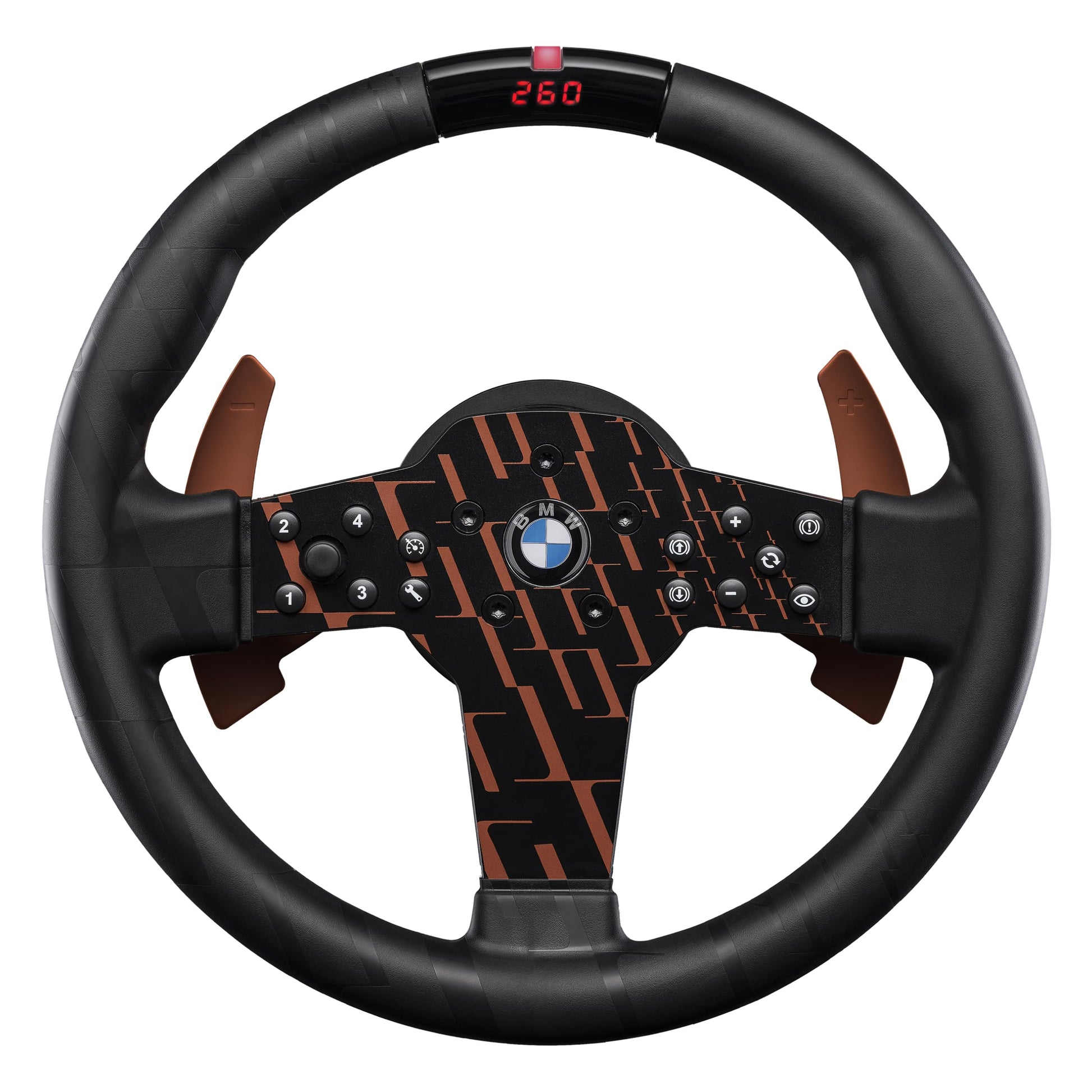 FANATEC Sim Racing CSL Steering Wheel BMW - Rubberized Grip  LED Display  Revremovee  Metal Shifter Paddles - PC  PS5  PS4