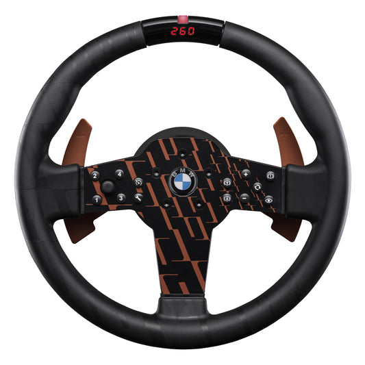 FANATEC Sim Racing CSL Steering Wheel BMW - Rubberized Grip  LED Display  Revremovee  Metal Shifter Paddles - PC  PS5  PS4