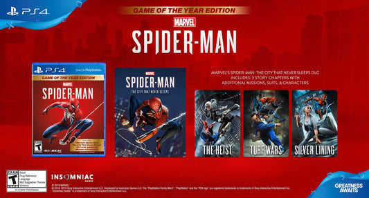 PlayStation Marvel's Spider-Man: Game of The Year Edition - PS4, Model 3004313