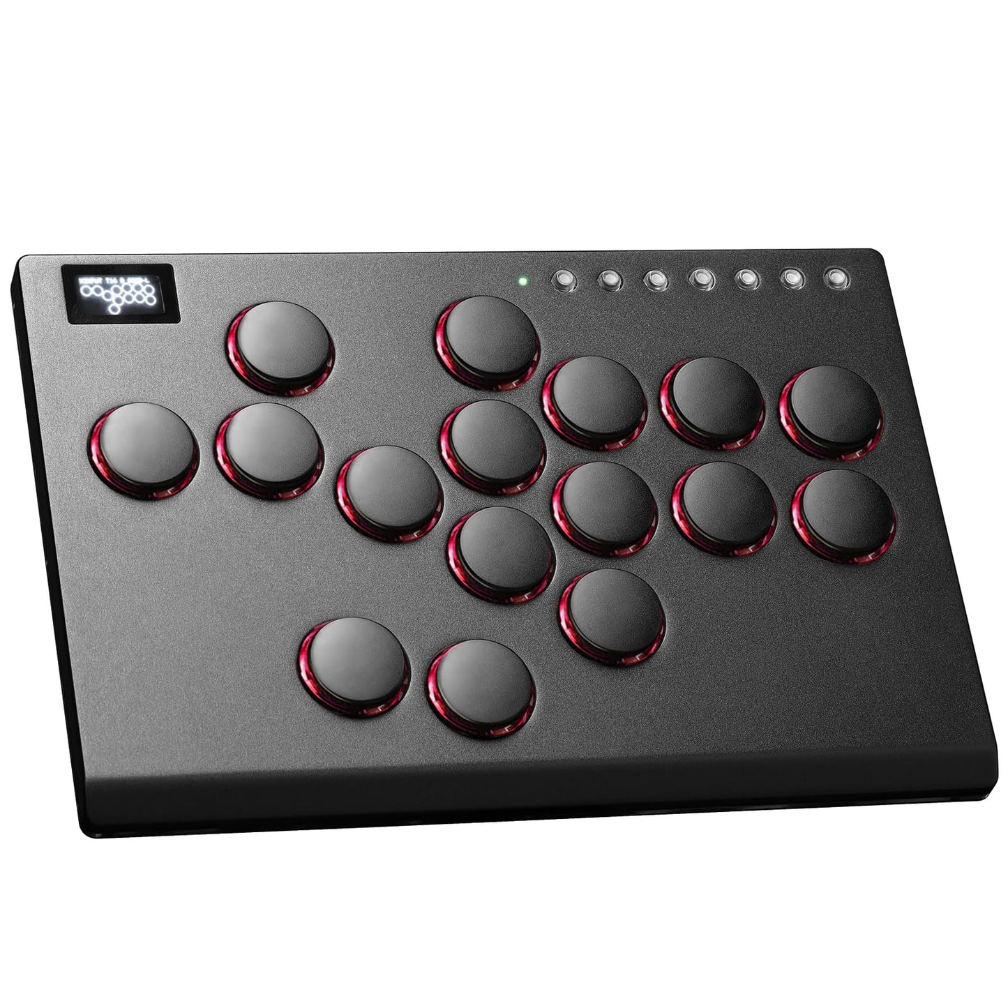 JZW-Shop Arcade Stick M16 - All-Button Controller for Switch, PC, PS4, PS3, Steam Deck - Turbo & Custom RGB, Supports Hot-Swap