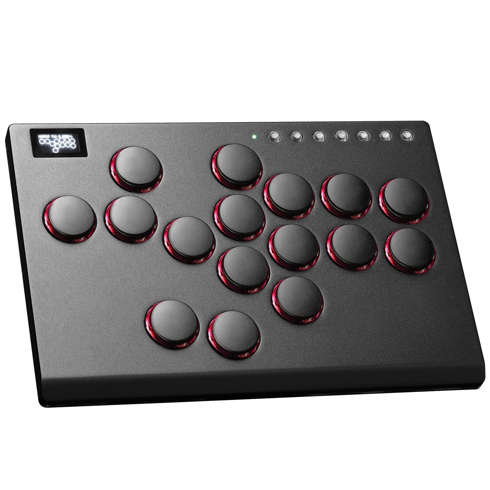 JZW-Shop Arcade Stick M16 - All-Button Controller for Switch, PC, PS4, PS3, Steam Deck - Turbo & Custom RGB, Supports Hot-Swap