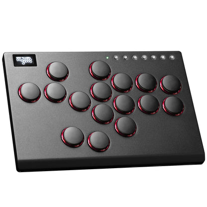 JZW-Shop Arcade Stick M16 - All-Button Controller for Switch, PC, PS4, PS3, Steam Deck - Turbo & Custom RGB, Supports Hot-Swap